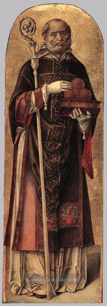 St Nikolaus von Bari Bartolomeo Vivarini Ölgemälde